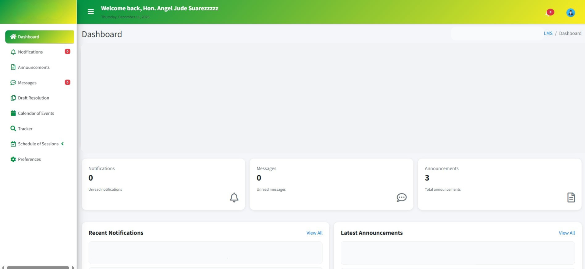 Legislative Management System